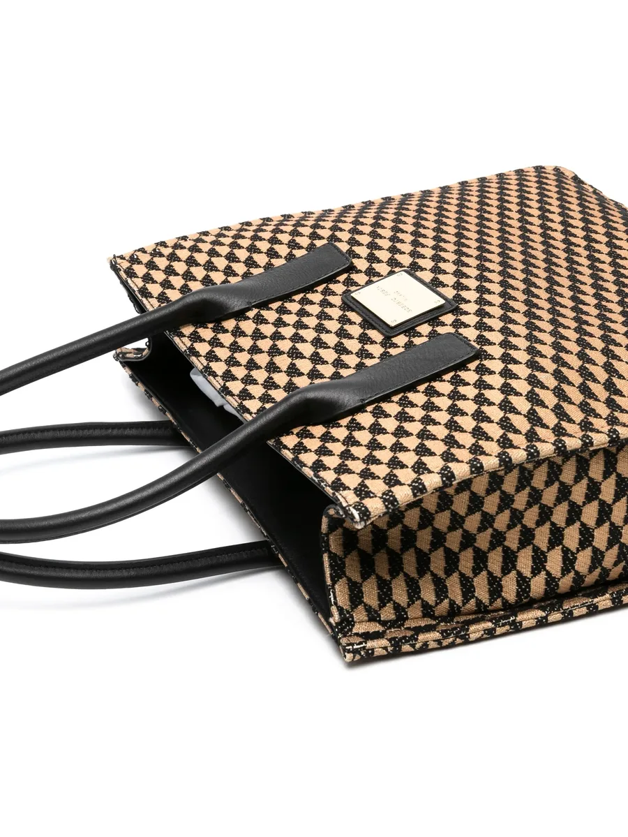 Bruna jacquard tote bag 7