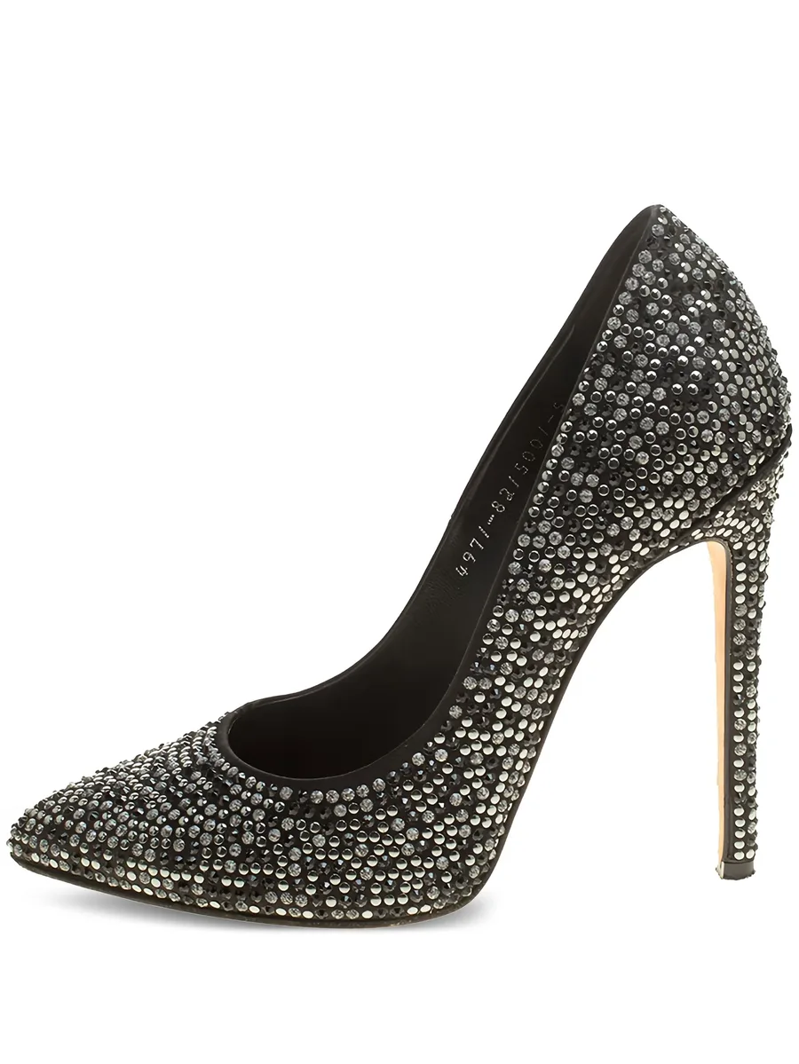 125mm crystal pointed-toe pumps 1