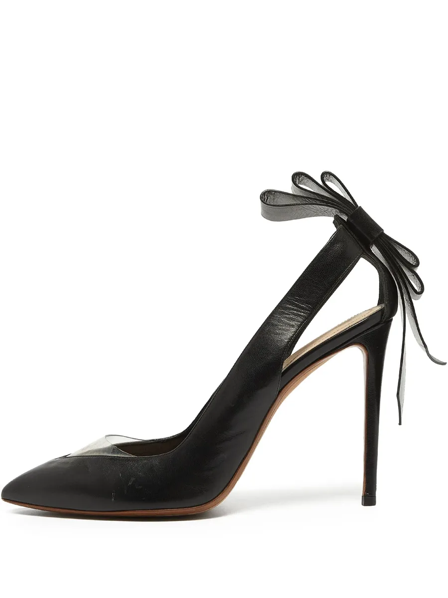 clear-panelled pointed-toe heels 2