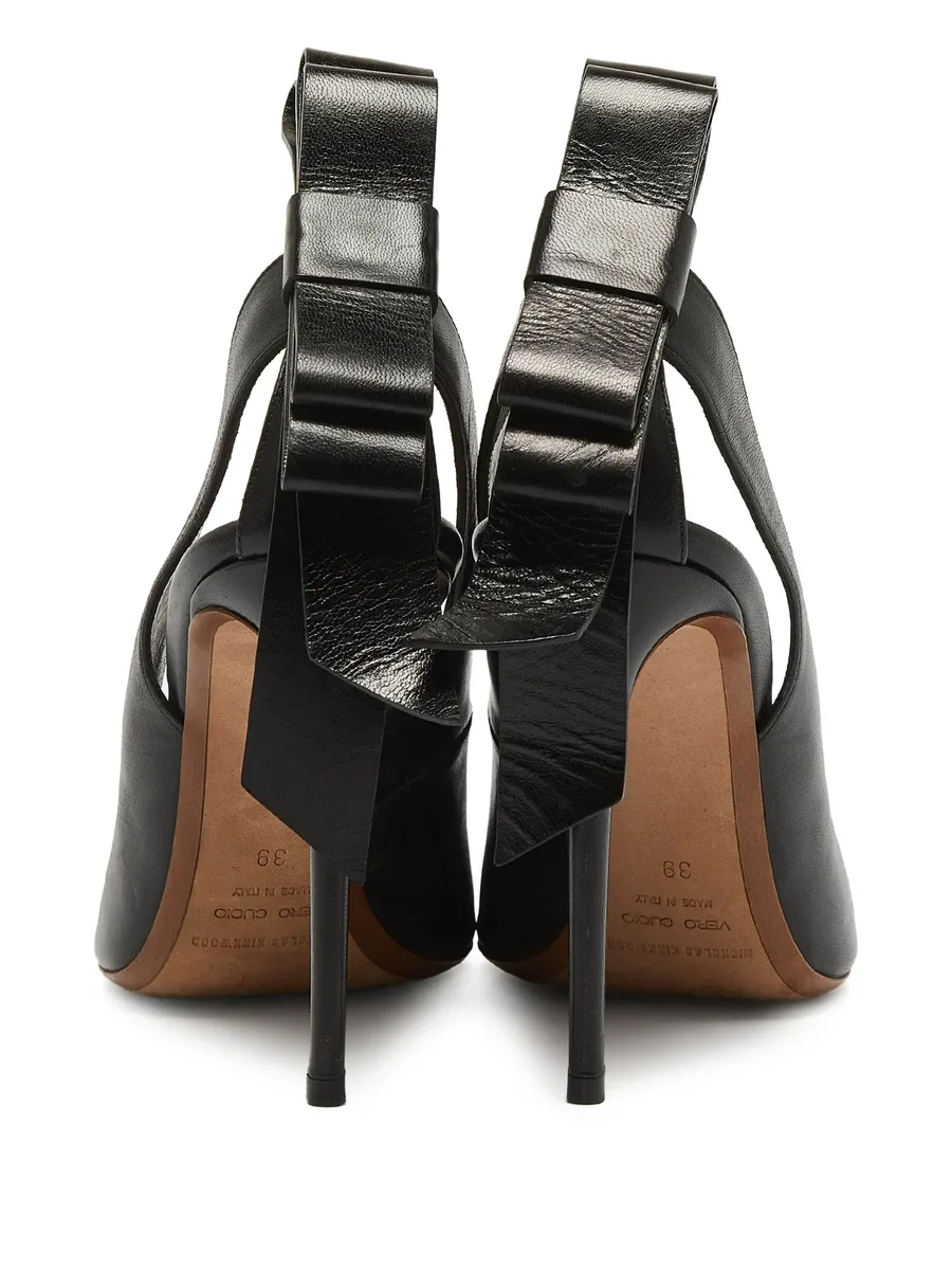 clear-panelled pointed-toe heels 7