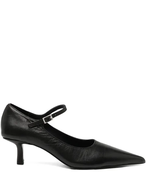 65mm leather pumps