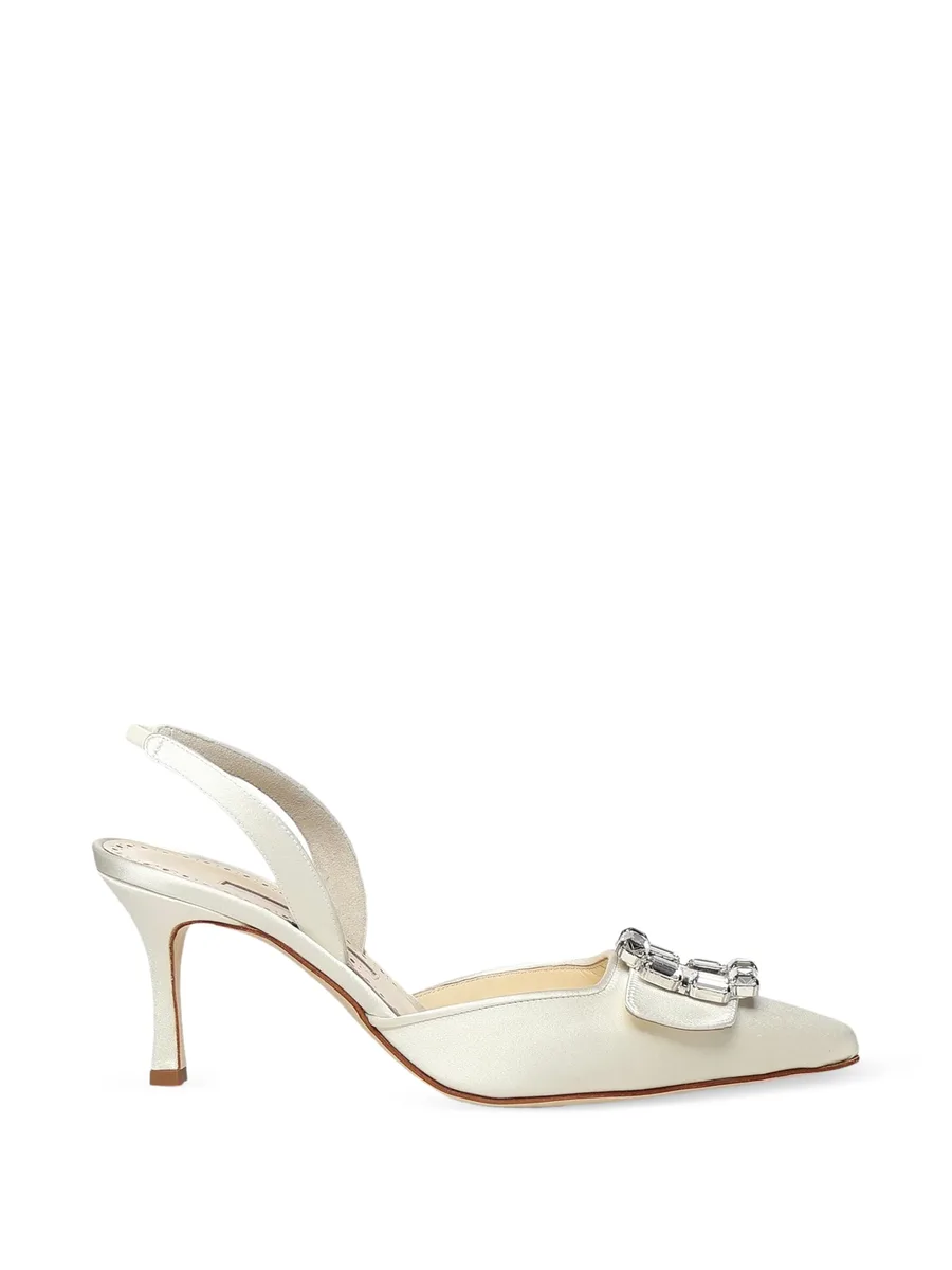 Mayjousli buckle-embellished slingback pumps 2