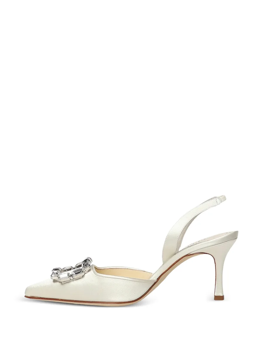 Mayjousli buckle-embellished slingback pumps 7