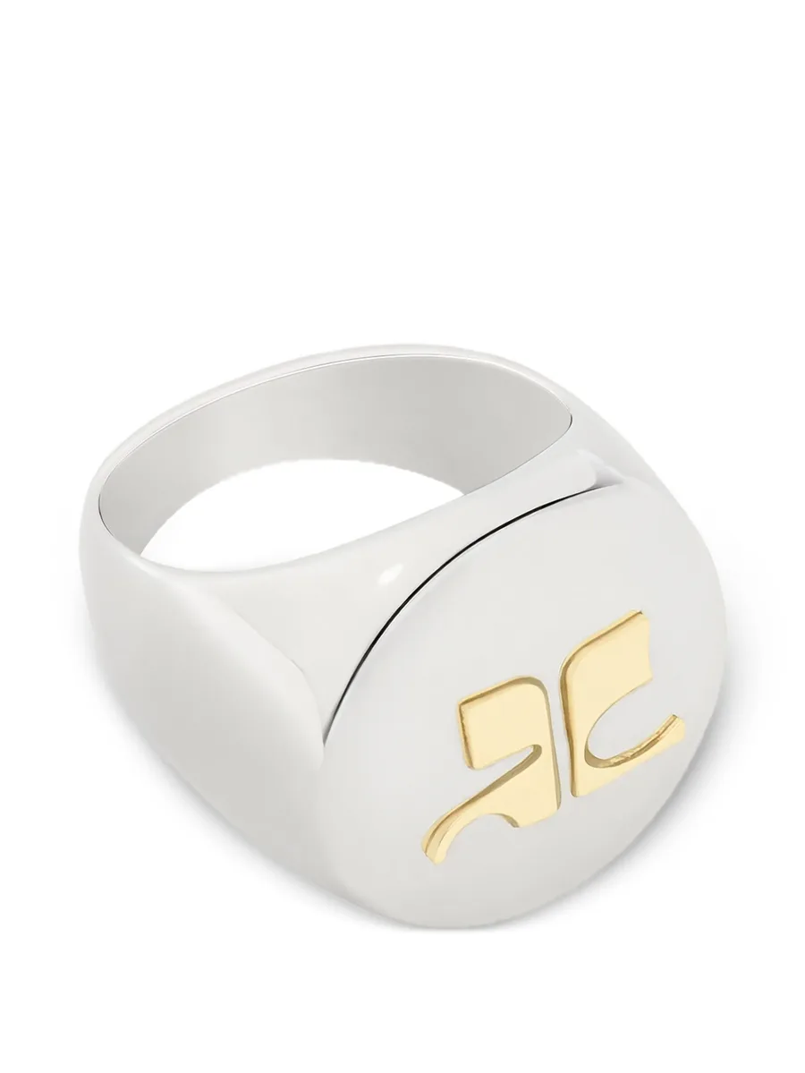 AC logo-plaque signet ring 4