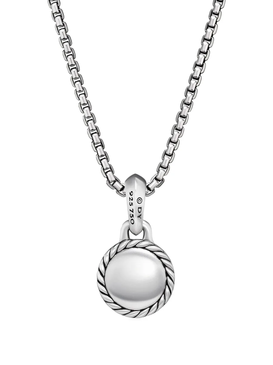 серебряная подвеска Evil Eye с изумрудом (14.5 мм) 7