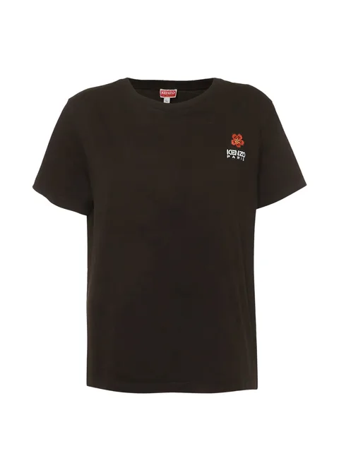 embroidered-logo T-shirt
