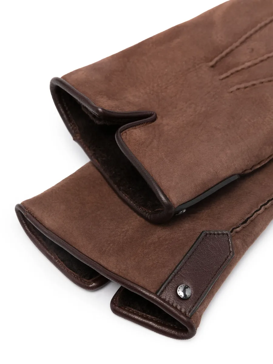 seam-detail suede gloves 3