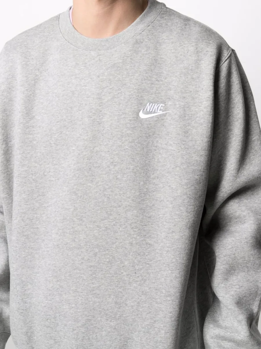 флисовая толстовка NSW Club Fleece Crew Grey 9