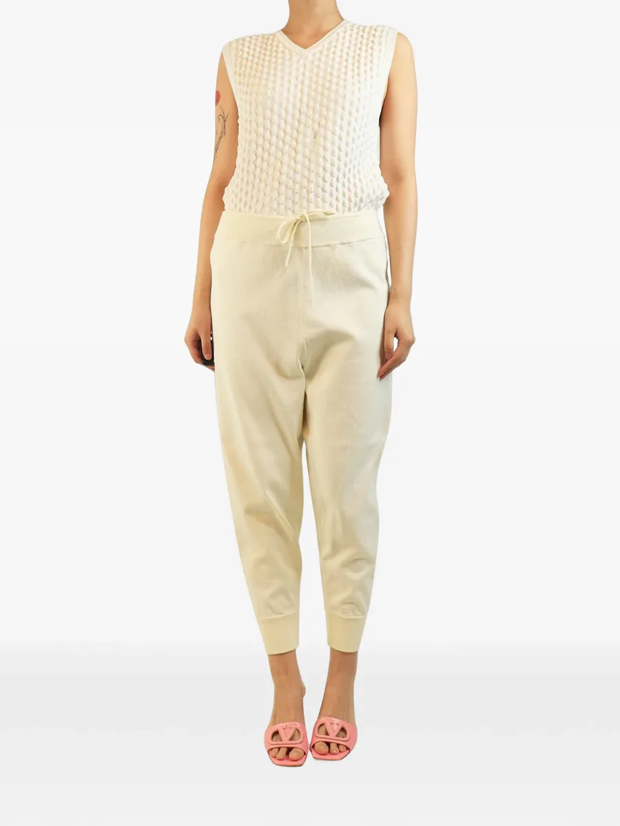 drawstring cuffed track pants 2