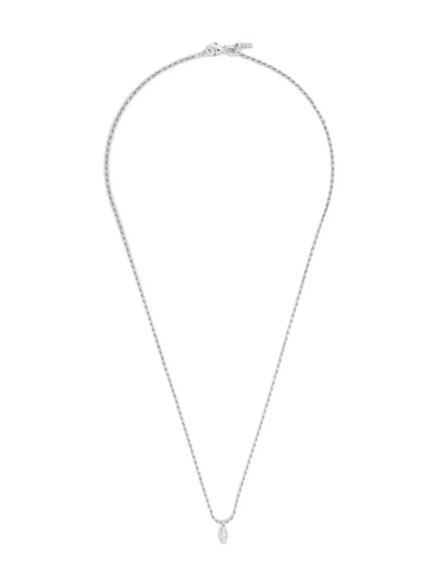 серебряное колье с бриллиантами 5