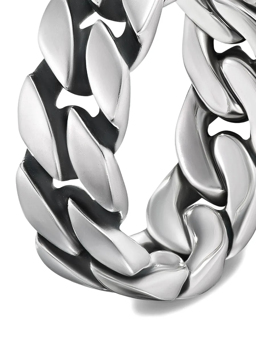 серебряное кольцо Curb Chain (8 мм) 12