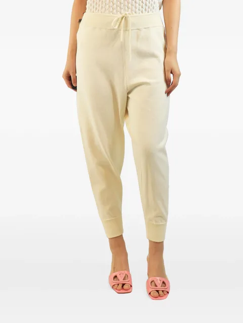 drawstring cuffed track pants