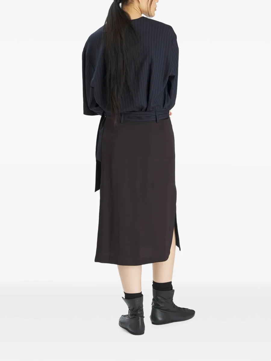 Lizzy patchwork wrap midi skirt 3