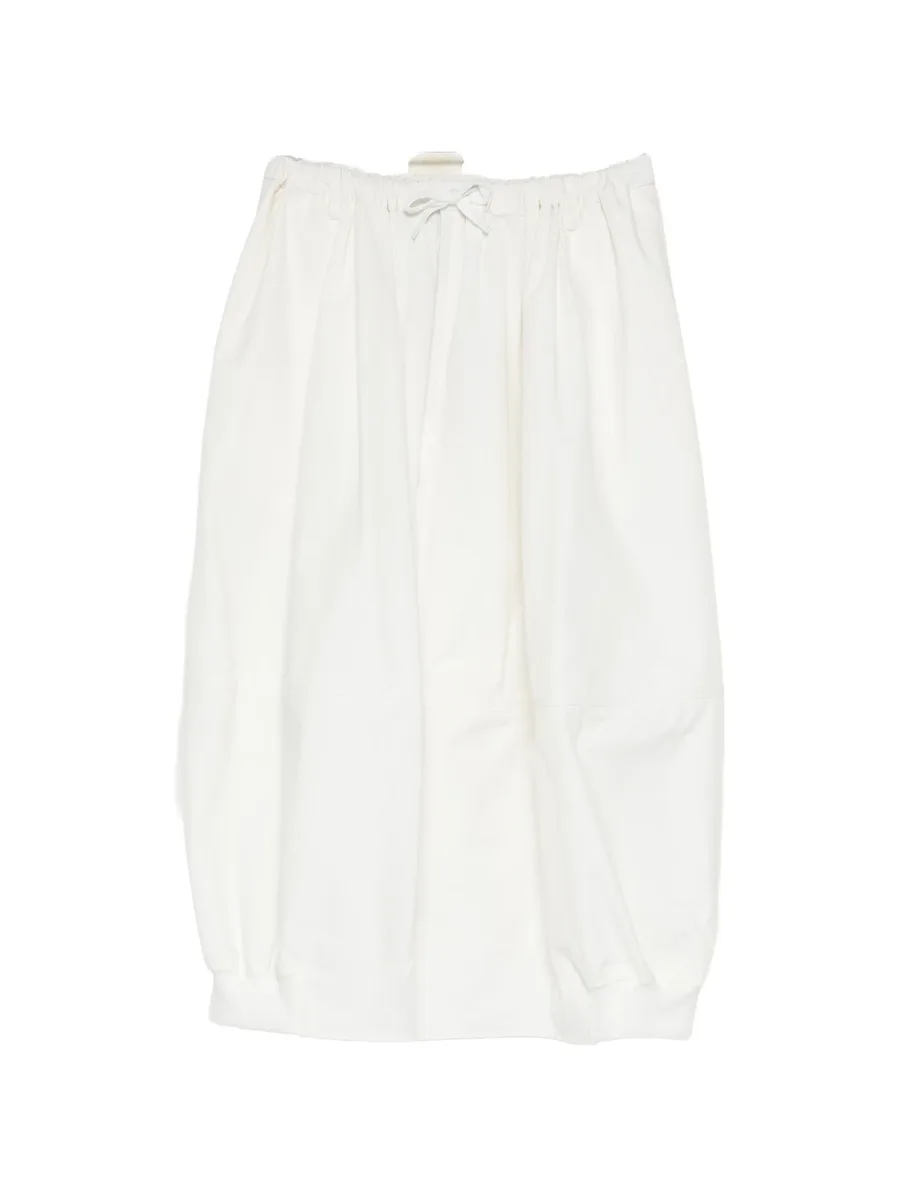 drawstring-waist gathered skirt 1