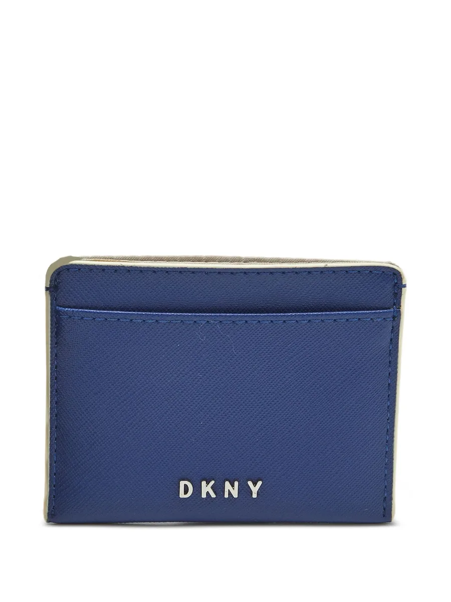 logo-lettering leather cardholder 1