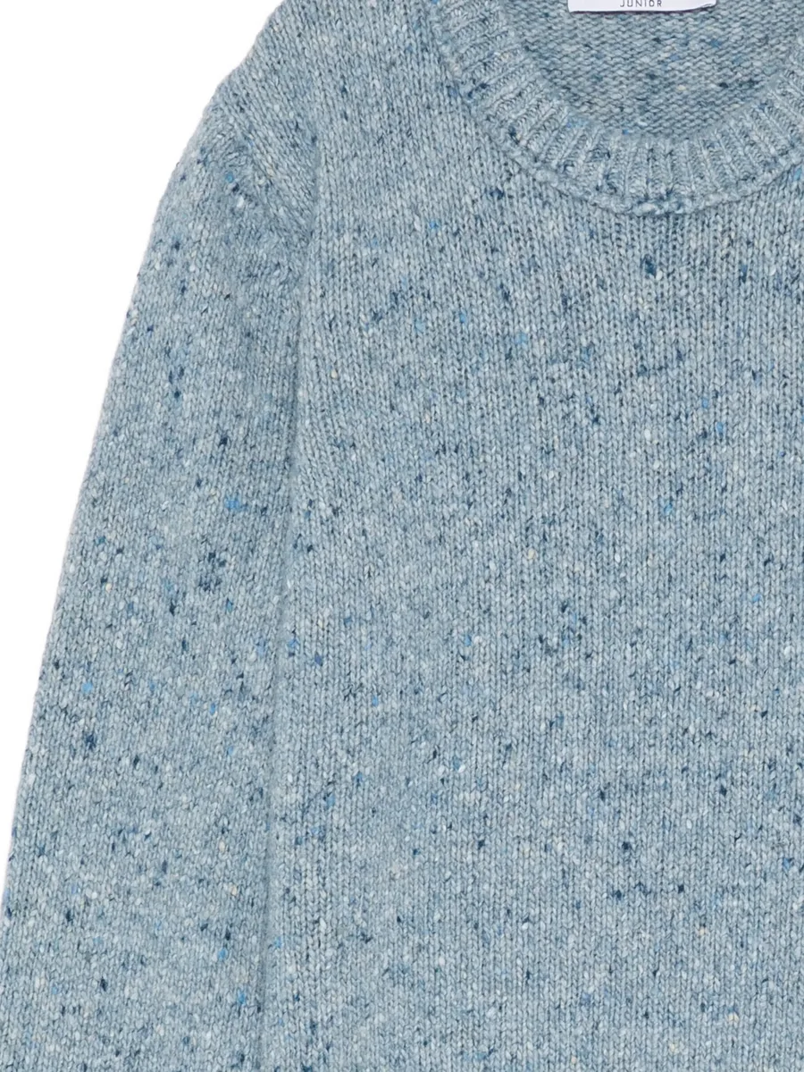 flecked-knit crew-neck sweater 3