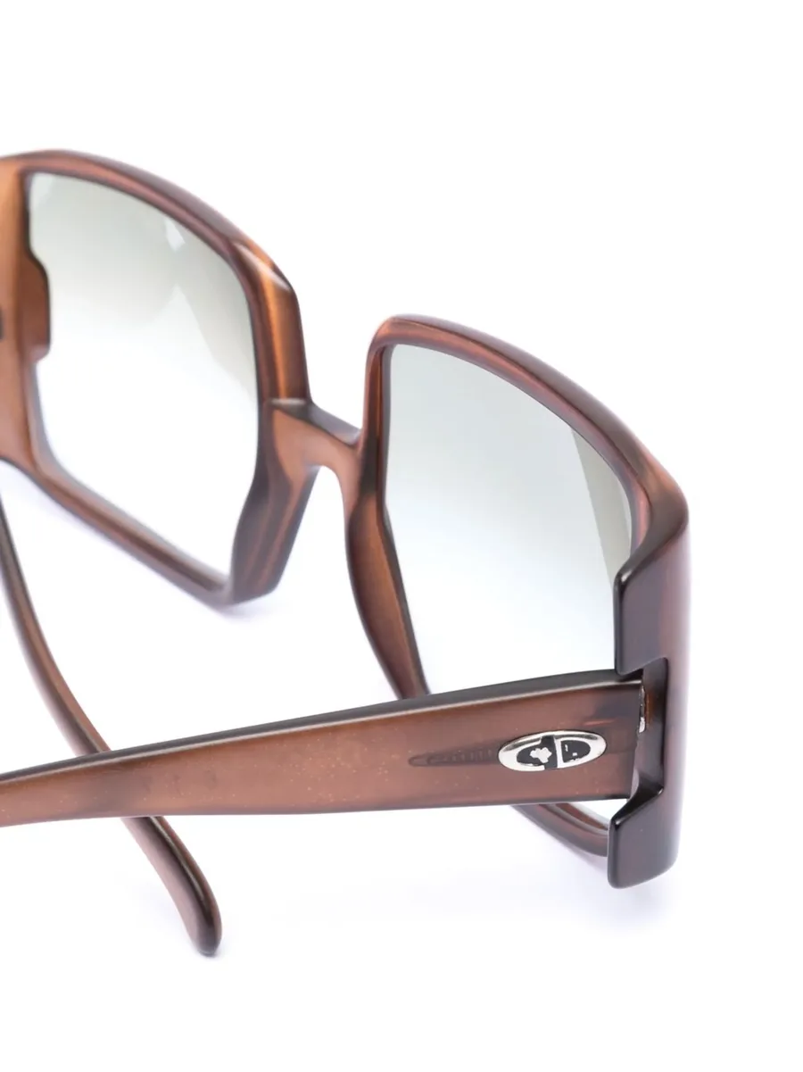 1970s CD plaque rectangle-framed sunglasses 6