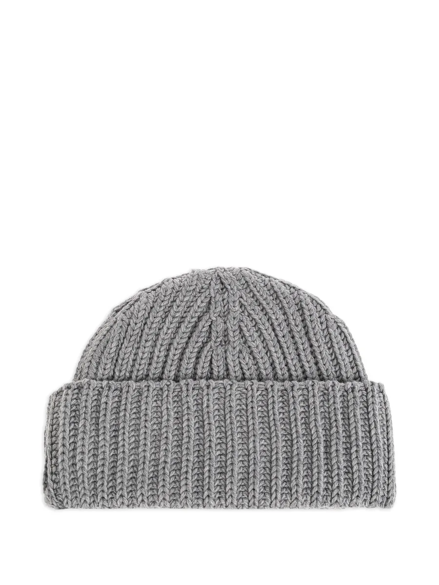 safety-pin ribbed beanie hat 3