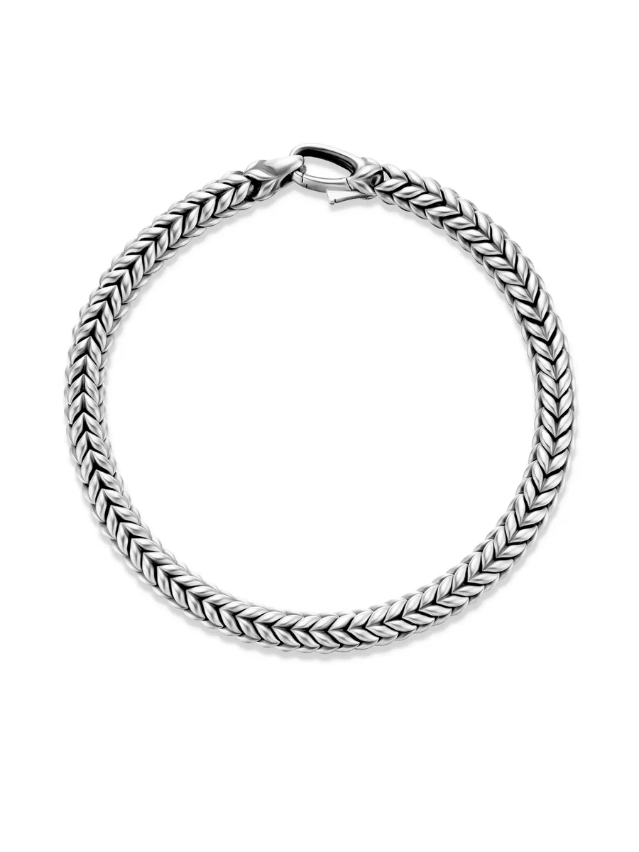 серебряный браслет Chevron (6 мм) 4