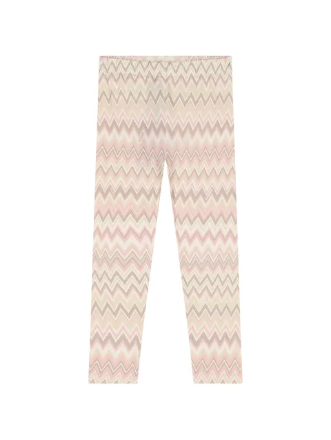 zigzag-print leggings