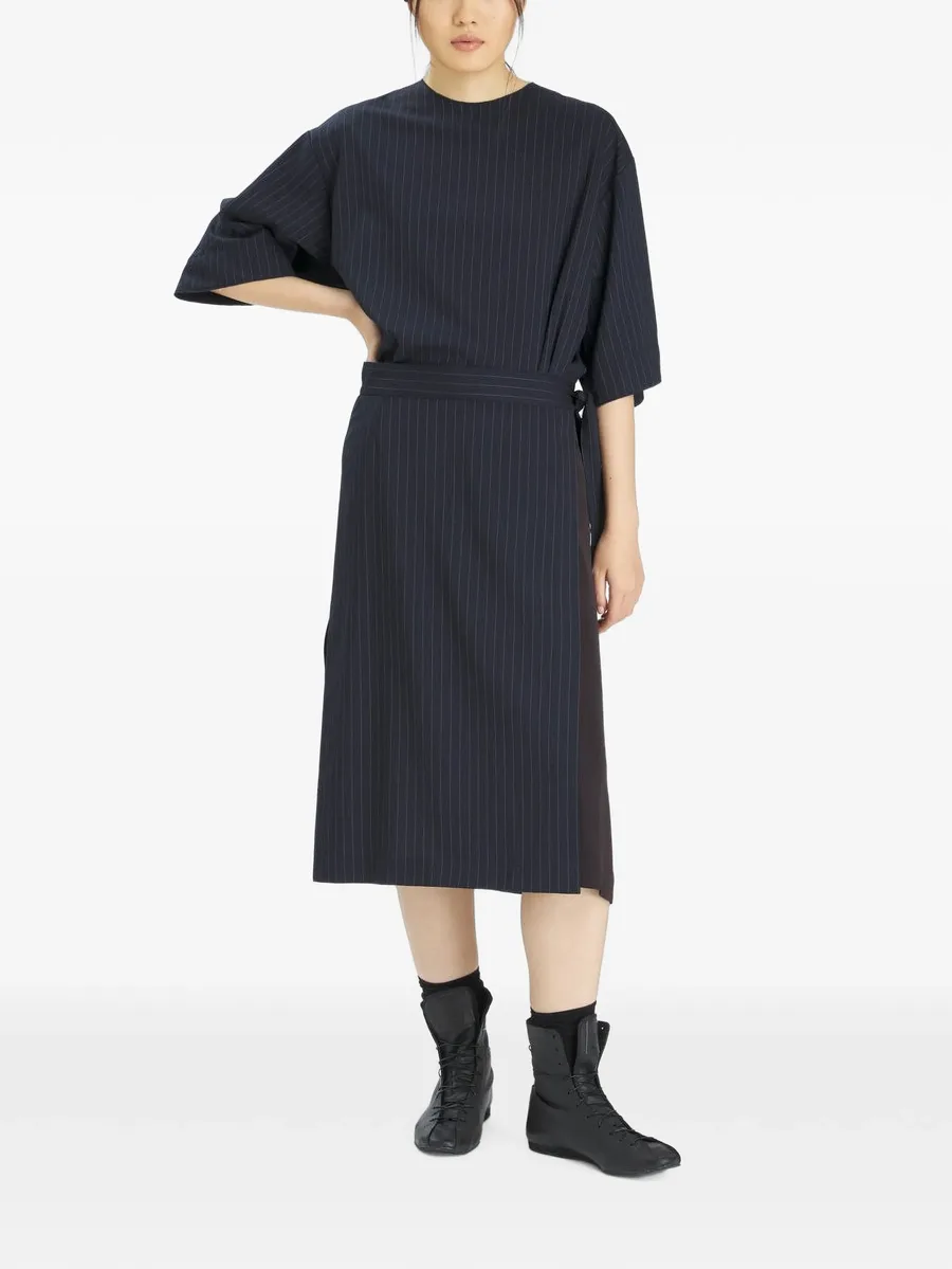 Lizzy patchwork wrap midi skirt 2