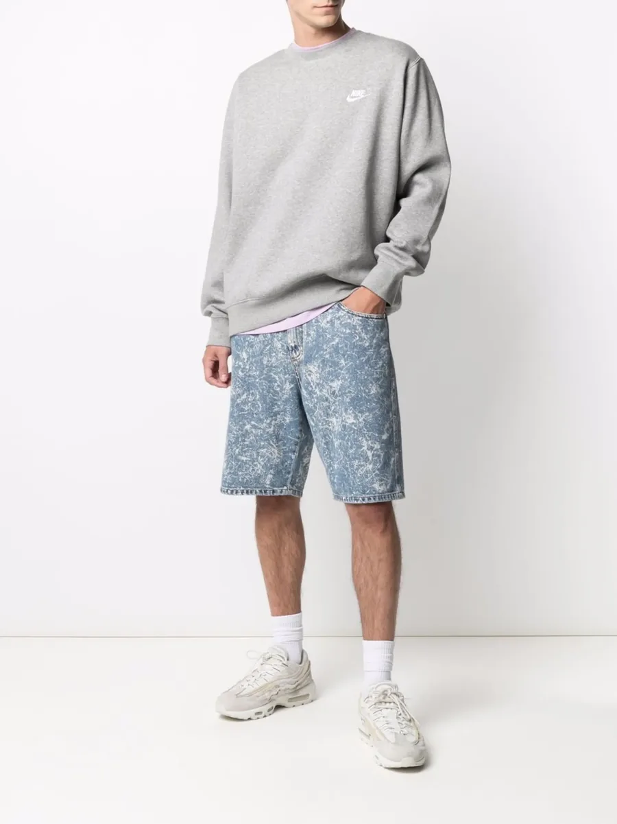 флисовая толстовка NSW Club Fleece Crew Grey 3