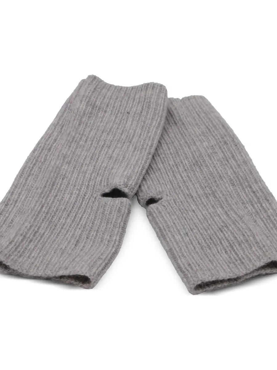 Ribbed-knit cashmere gloves 3