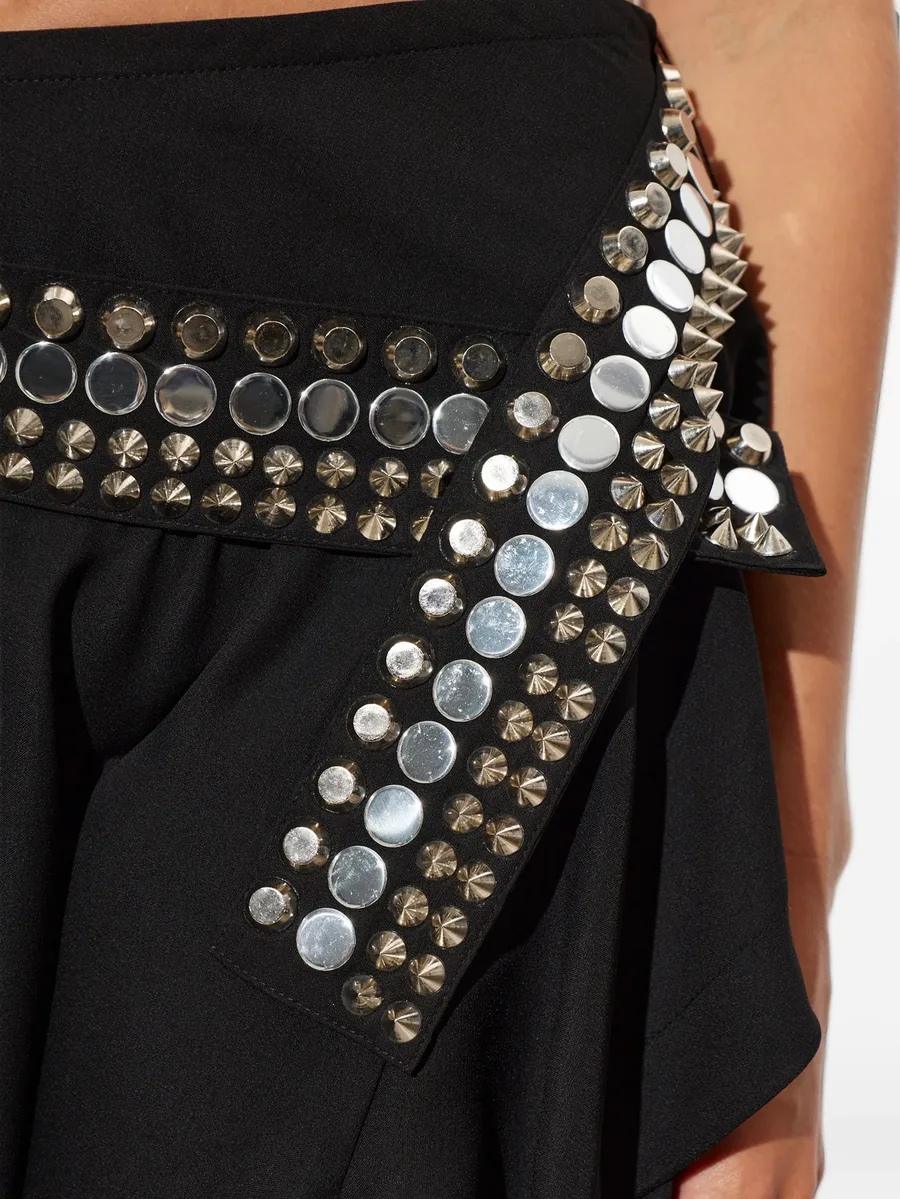 Vanopia stud-embellished mini skirt 5