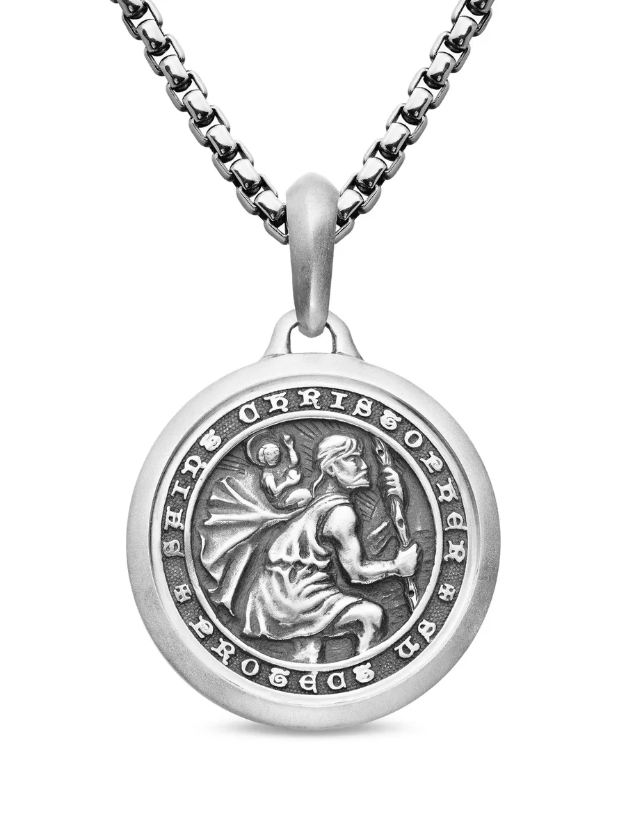 серебряная подвеска St. Christopher (34.5 мм) 1
