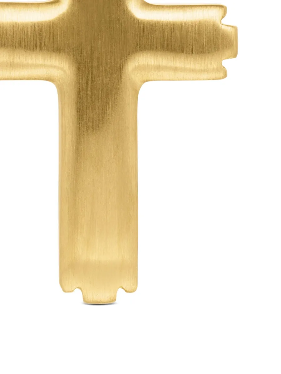 подвеска Deco Cross из желтого золота с бриллиантами (34 мм) 14
