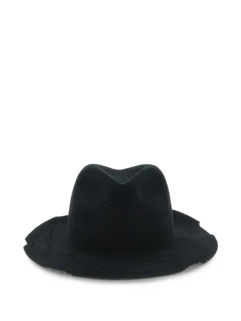 cut-out wool-felt hat