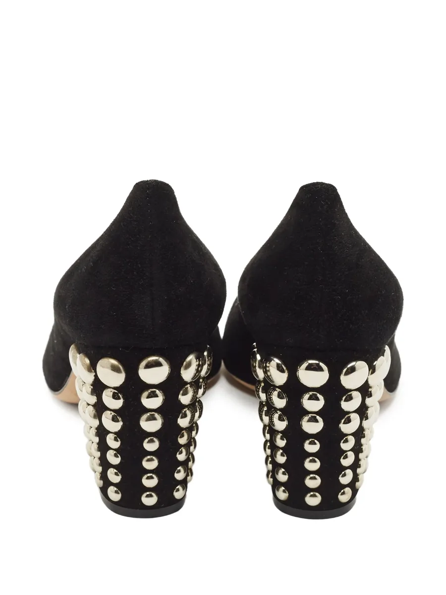 75mm studded block-heel pumps 7