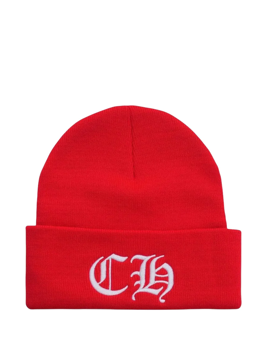 embroidered logo beanie 1