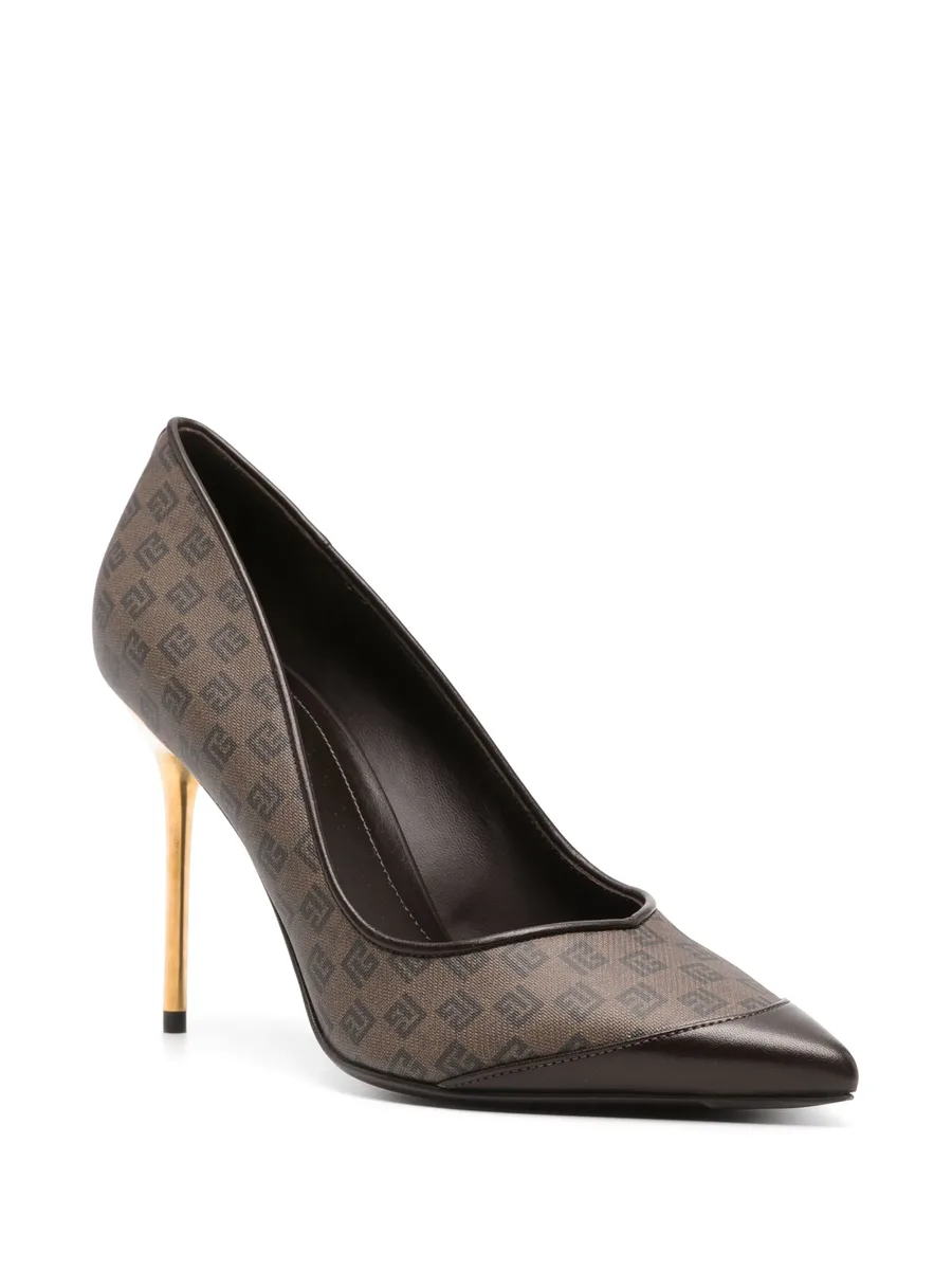 100mm monogrammed pumps 3