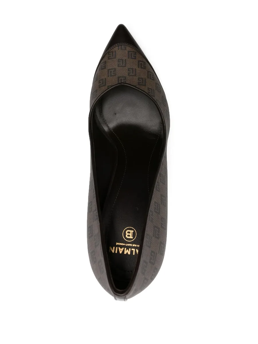 100mm monogrammed pumps 8