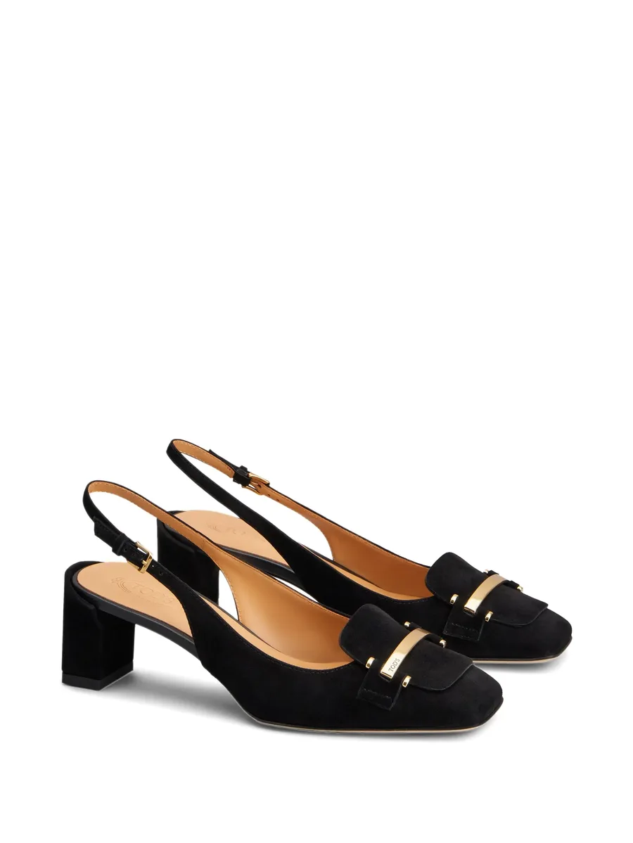 50mm suede slingback pumps 4
