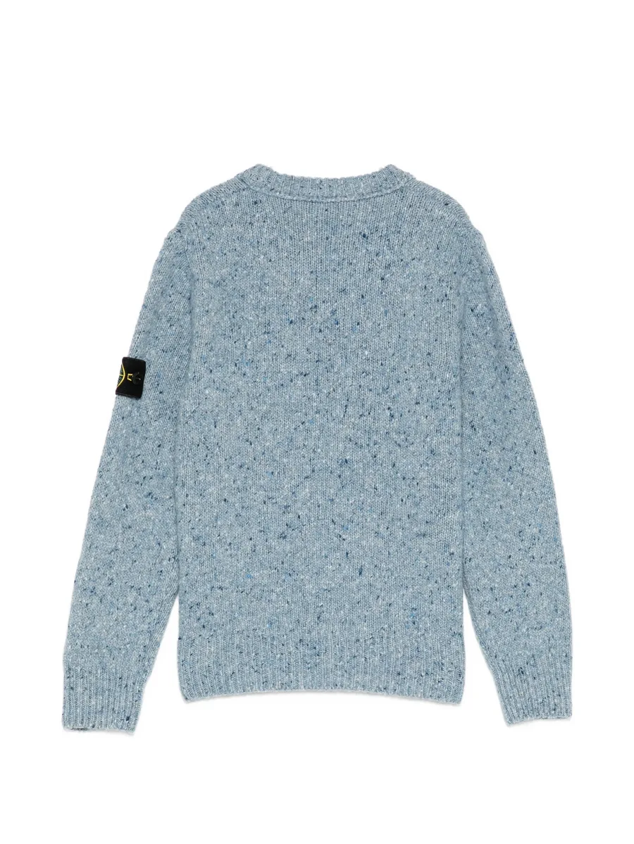 flecked-knit crew-neck sweater 2