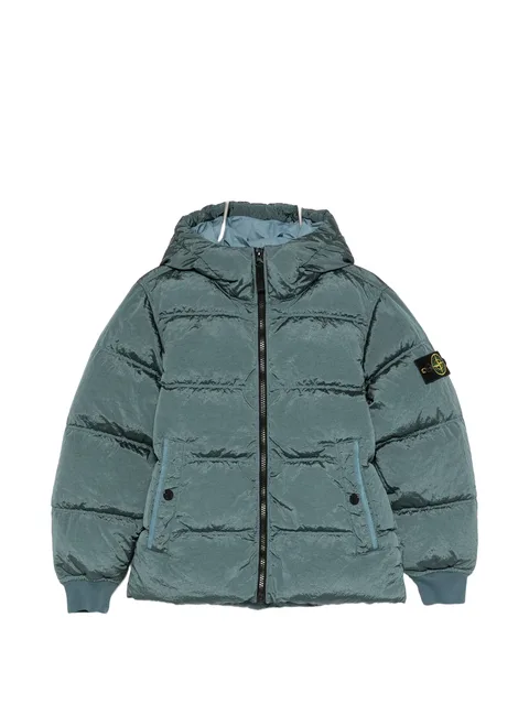 quilted hood jacket