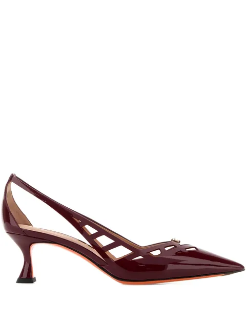 55mm Stella cut-out leather pumps