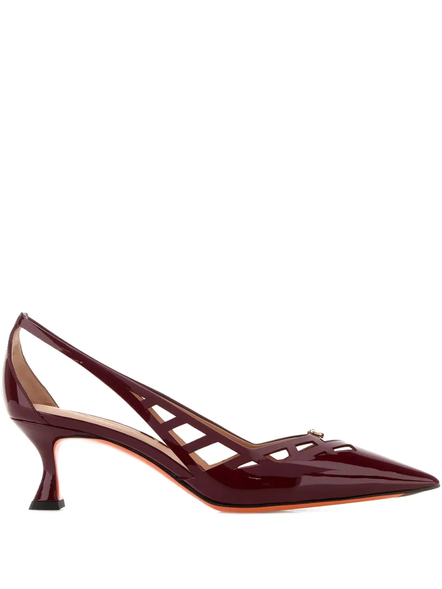 55mm Stella cut-out leather pumps 2