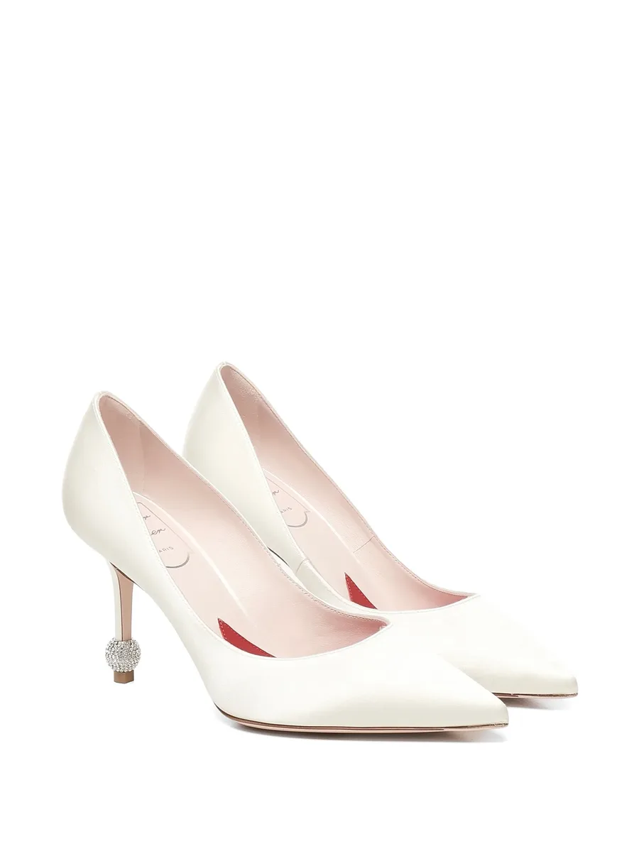 Marlene crystal silk pumps 4