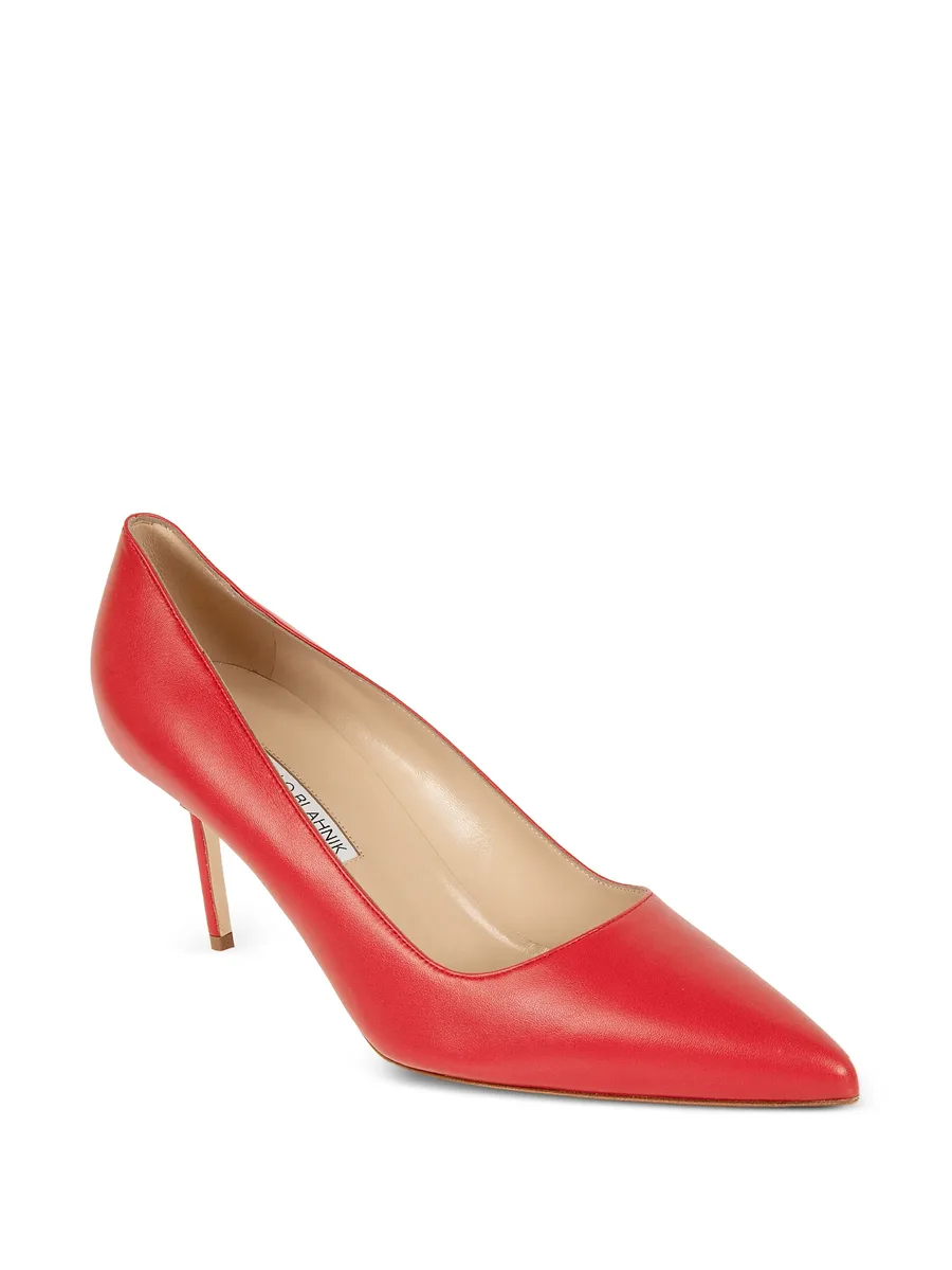 pointed-toe leather pumps 4