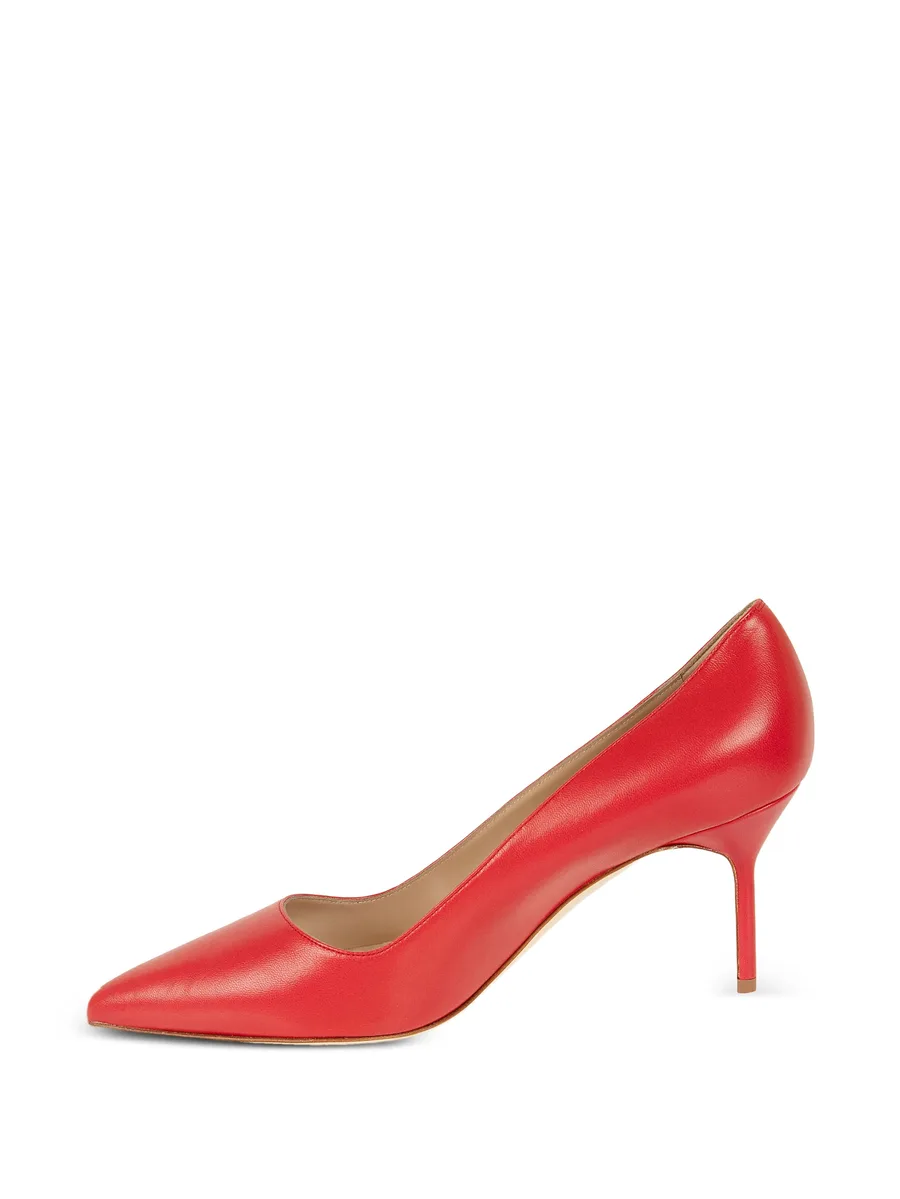 pointed-toe leather pumps 6