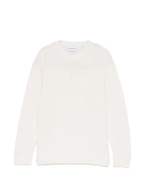 logo embroidered sweater