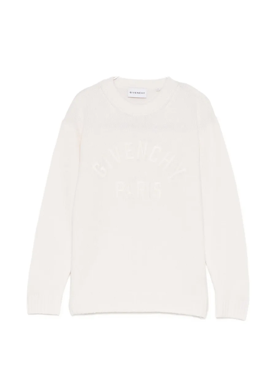 logo embroidered sweater 1