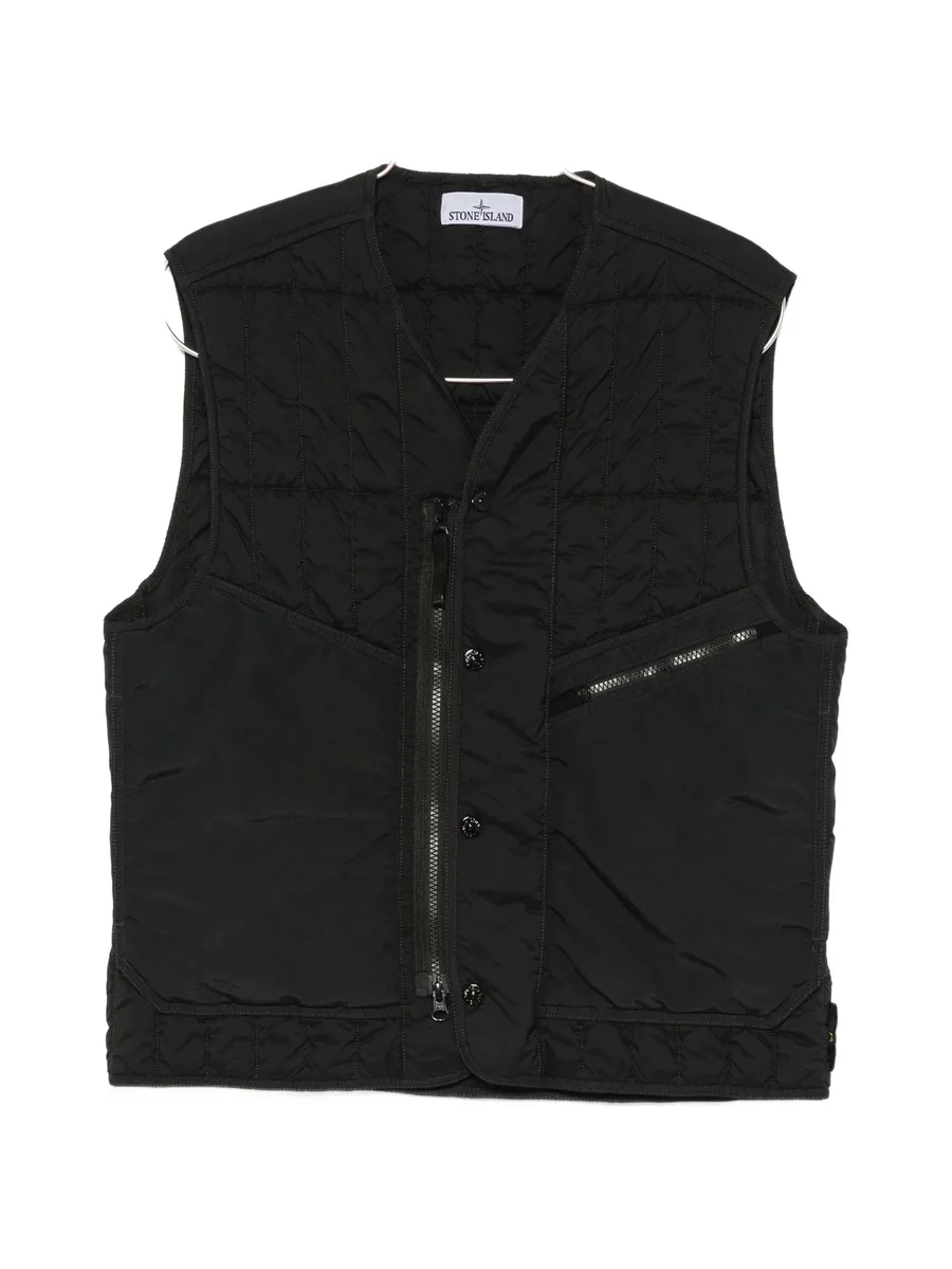 quilted zip-up vest 1