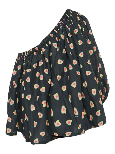 Pre-owned heart-pattern blouse