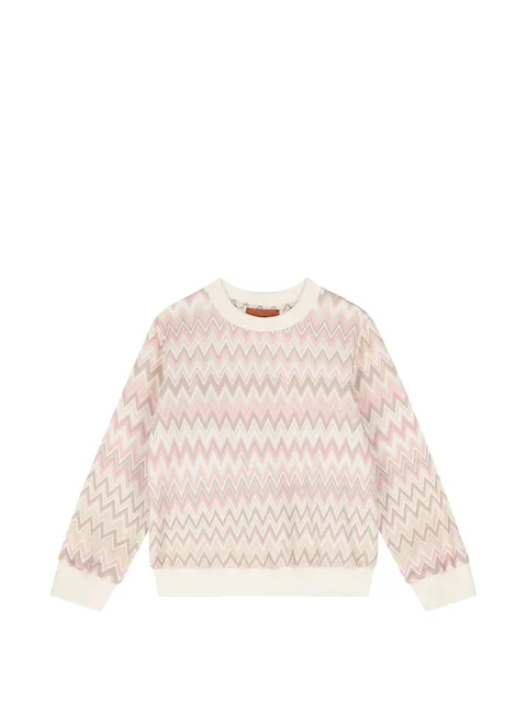 zigzag-print sweater