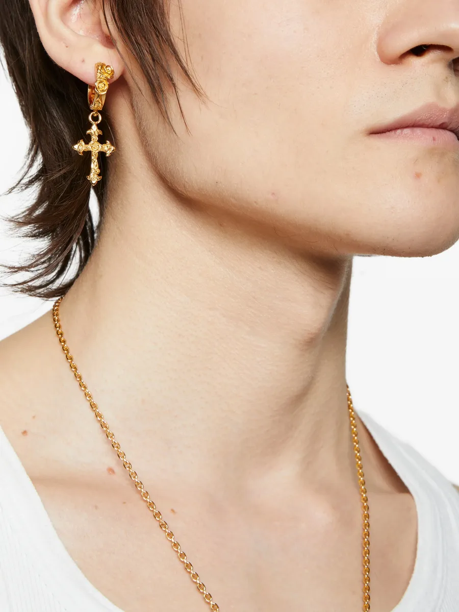 серьга Rose Cross 3