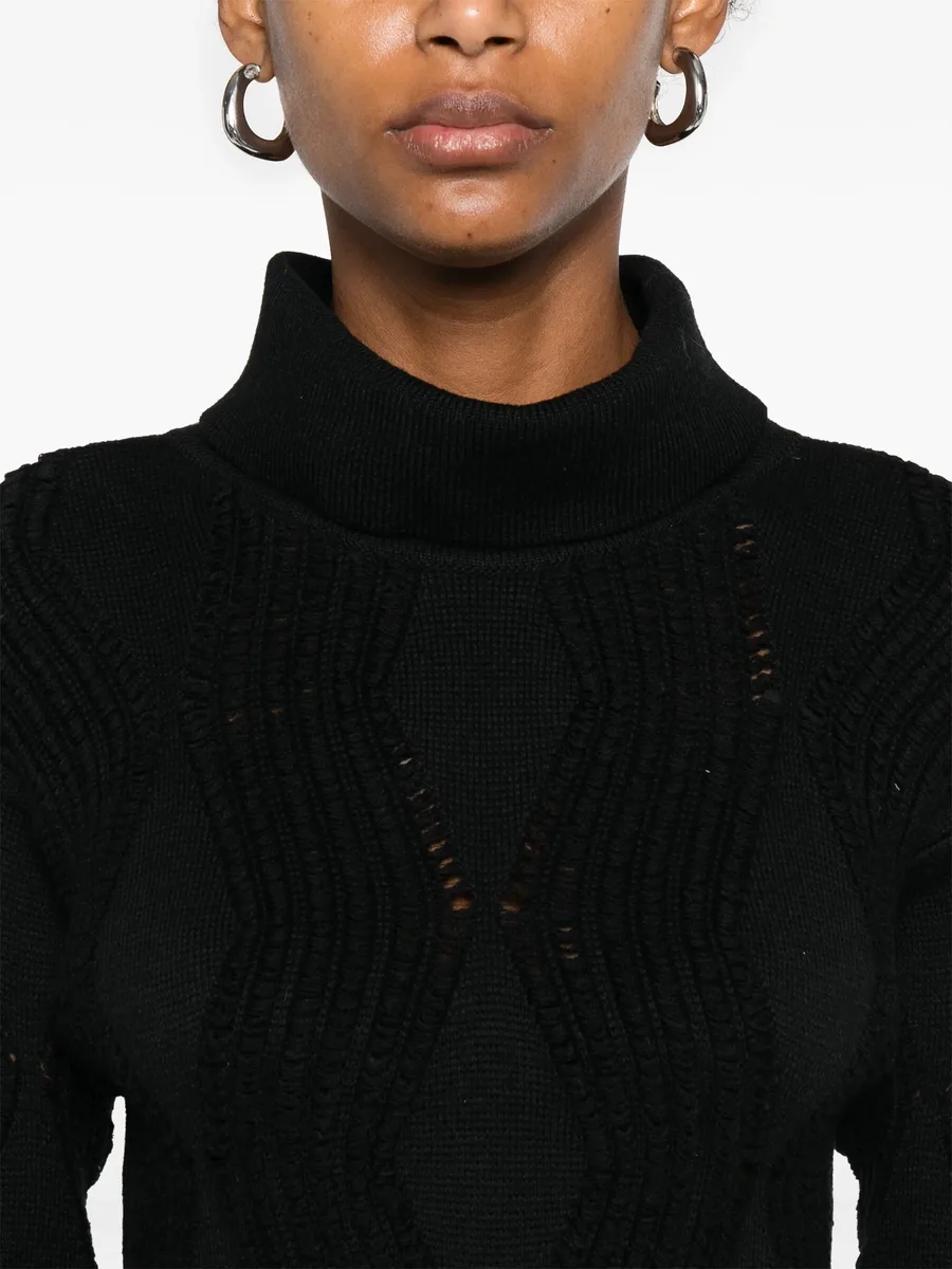 фактурный свитер с высоким воротником (1980-е годы) 10